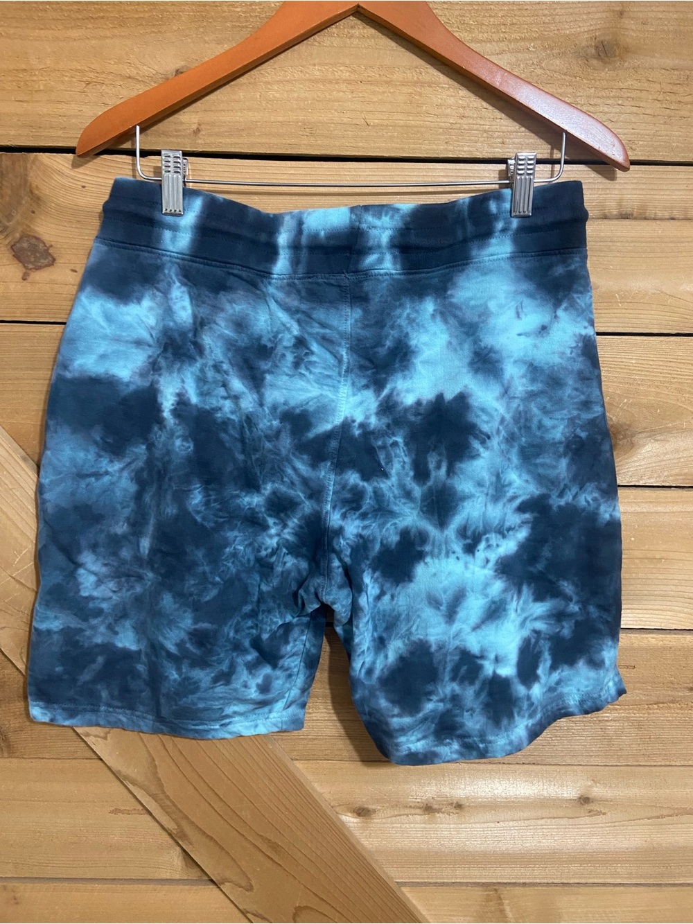 WXYZ Mfg. Co. Blue Tie-Dye Shorts with Drawstring - Picture 2 of 7